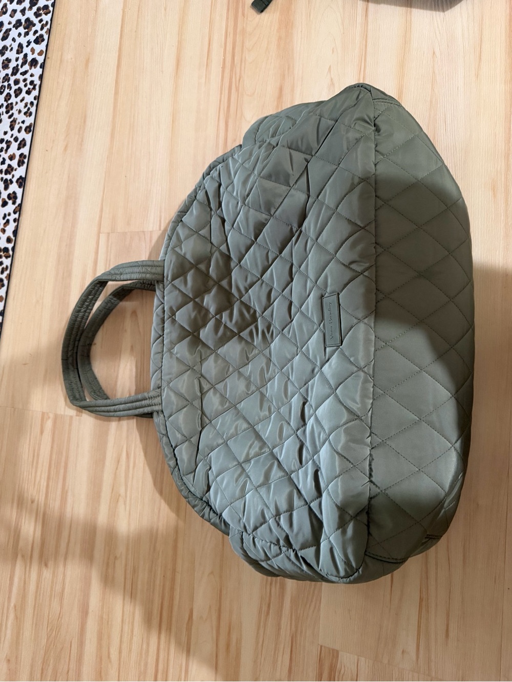 Vera Bradley Quilted Tote in Olive